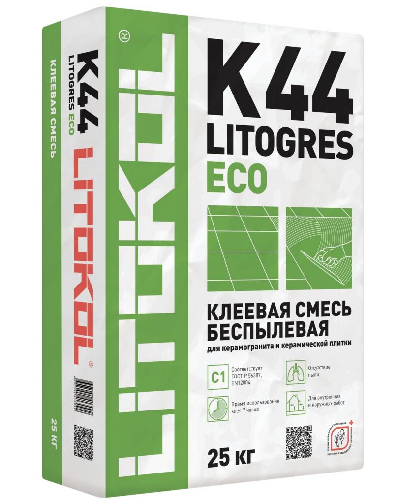 Клей для плитки Litokol LITOGRES K44 ECO (мешок 25 кг) 326110002