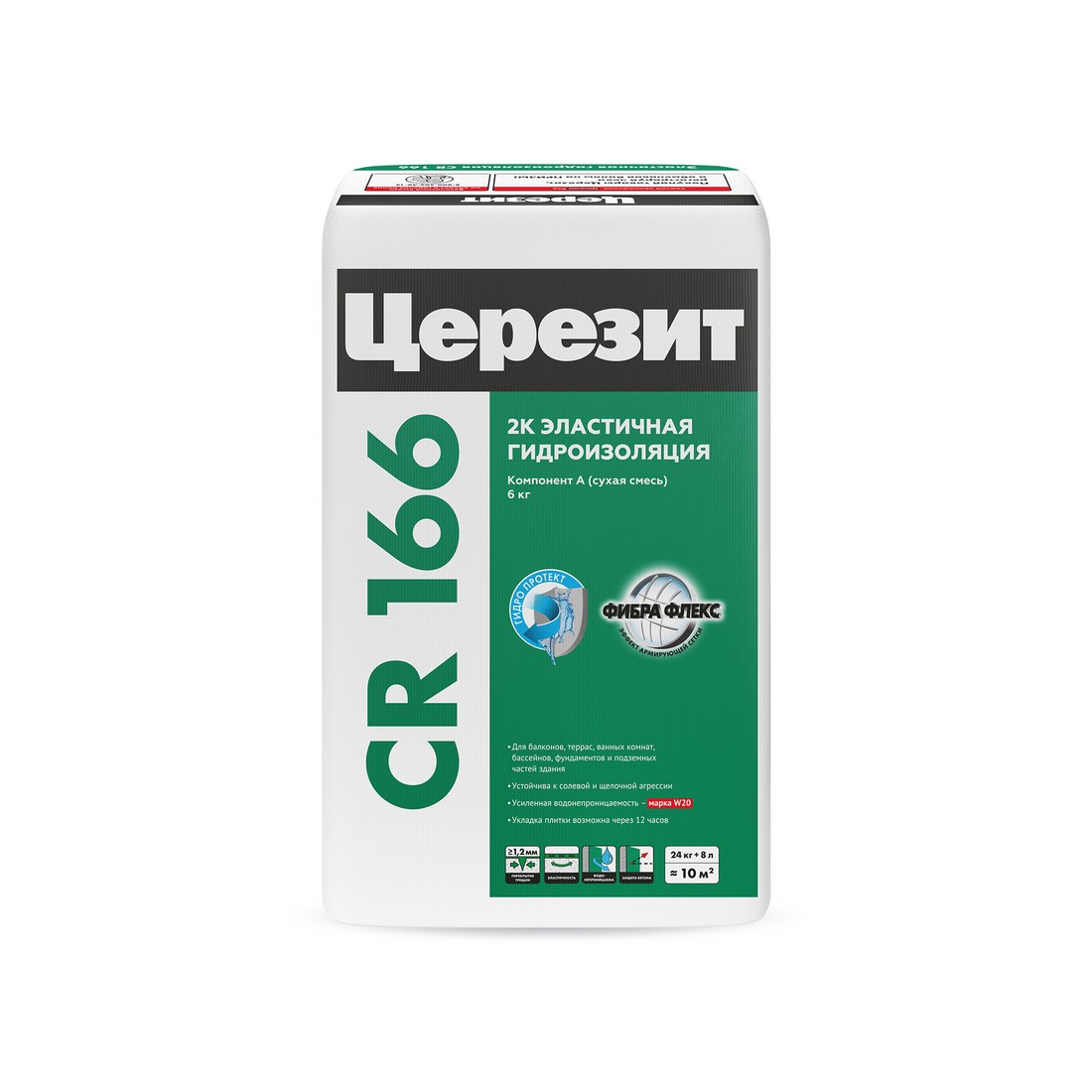 Гидроиз. эластичная масса Ceresit CR 166 компонент А 24 кг 2804718