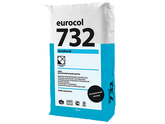 Клей для плитки EUROBOND 732 25 кг