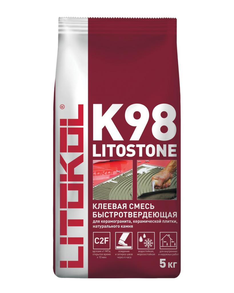 Клей для плитки Litokol LITOSTONE K98 (мешок 5 кг) 98830004