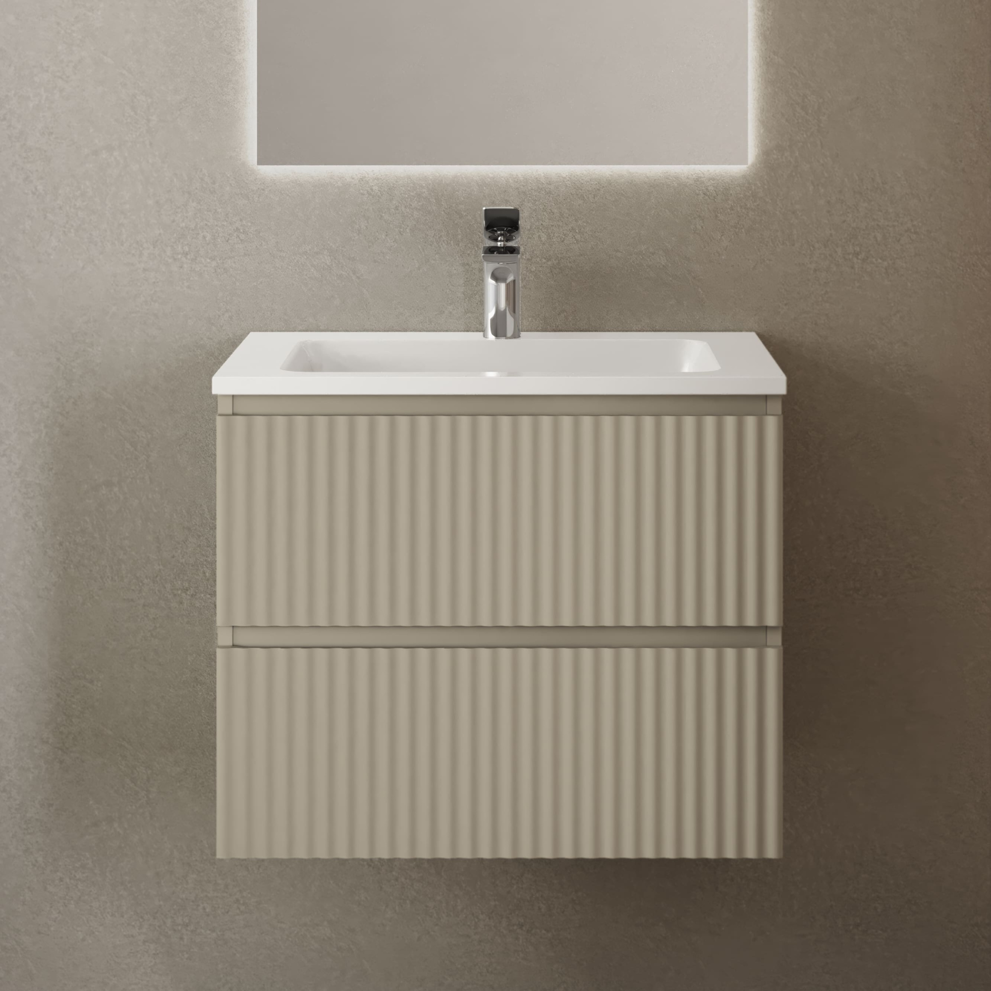 RAVAL Тумба Coste 60 подвесная Светло-коричневая  Cst.01.60/P/BRS/RL