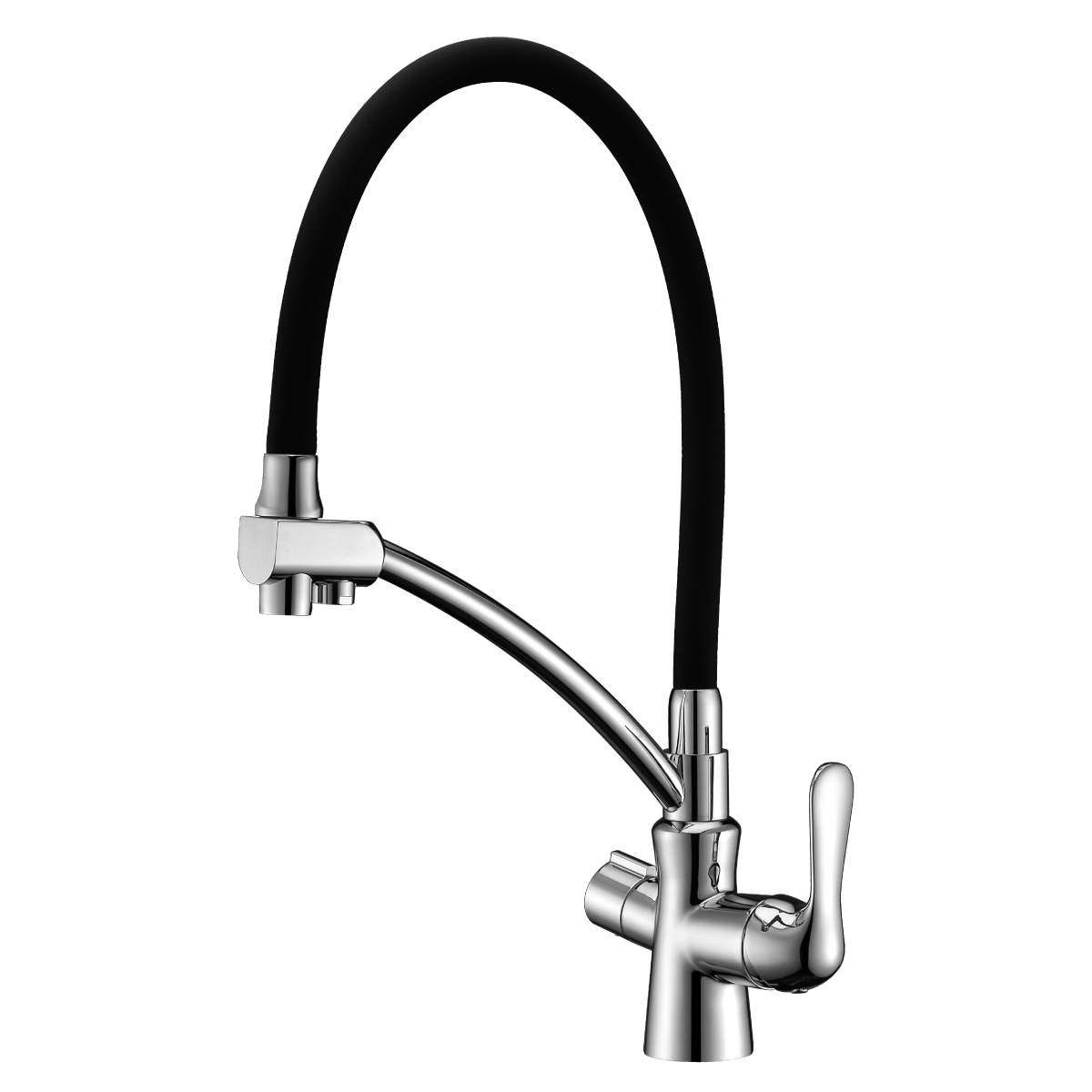 Смеситель Comfort LM3070C для кухни, с гиб. изл., подкл. к фильтру питьевой воды, хром