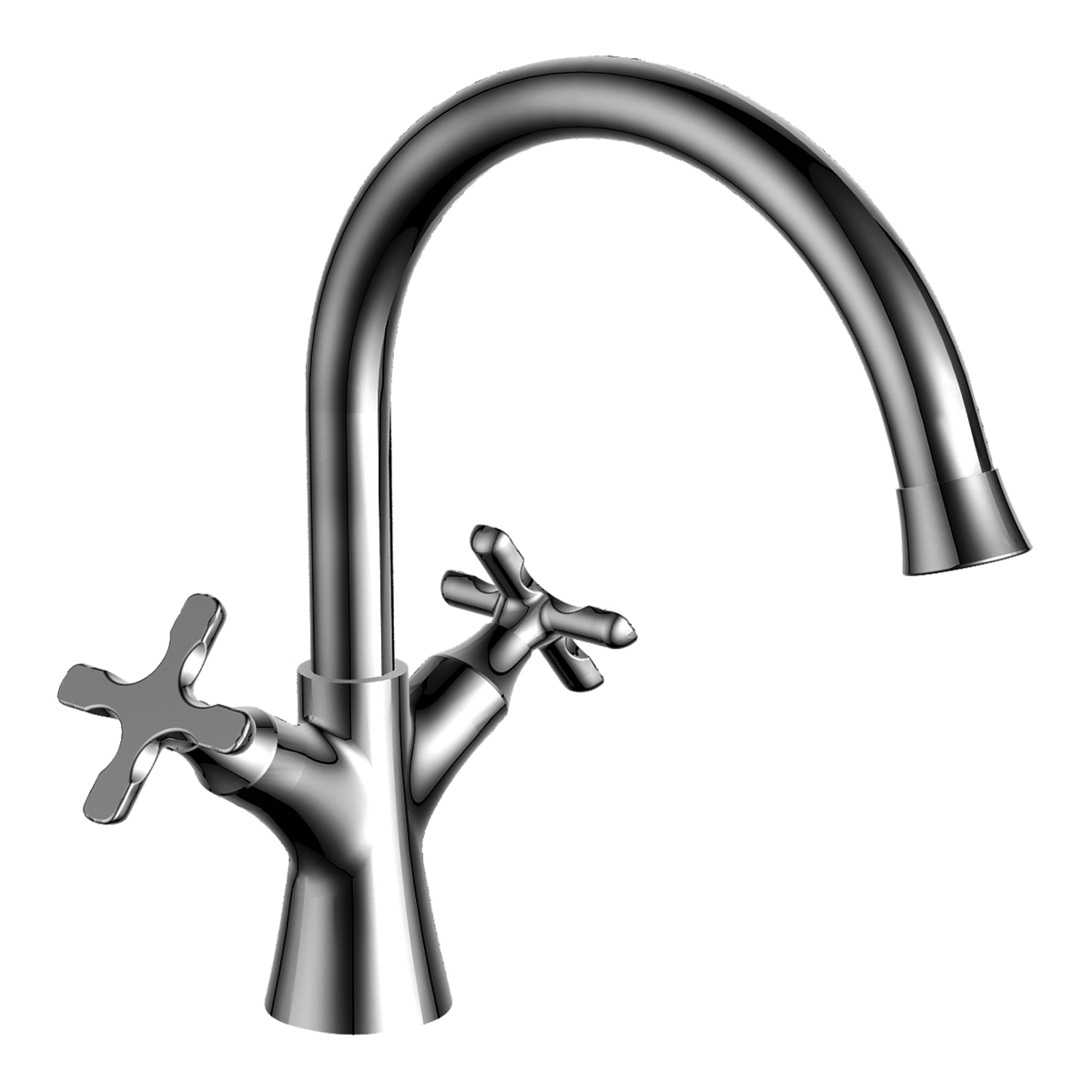 Смеситель Duetto LM5706C для умывальника с поворотным изливом, хром