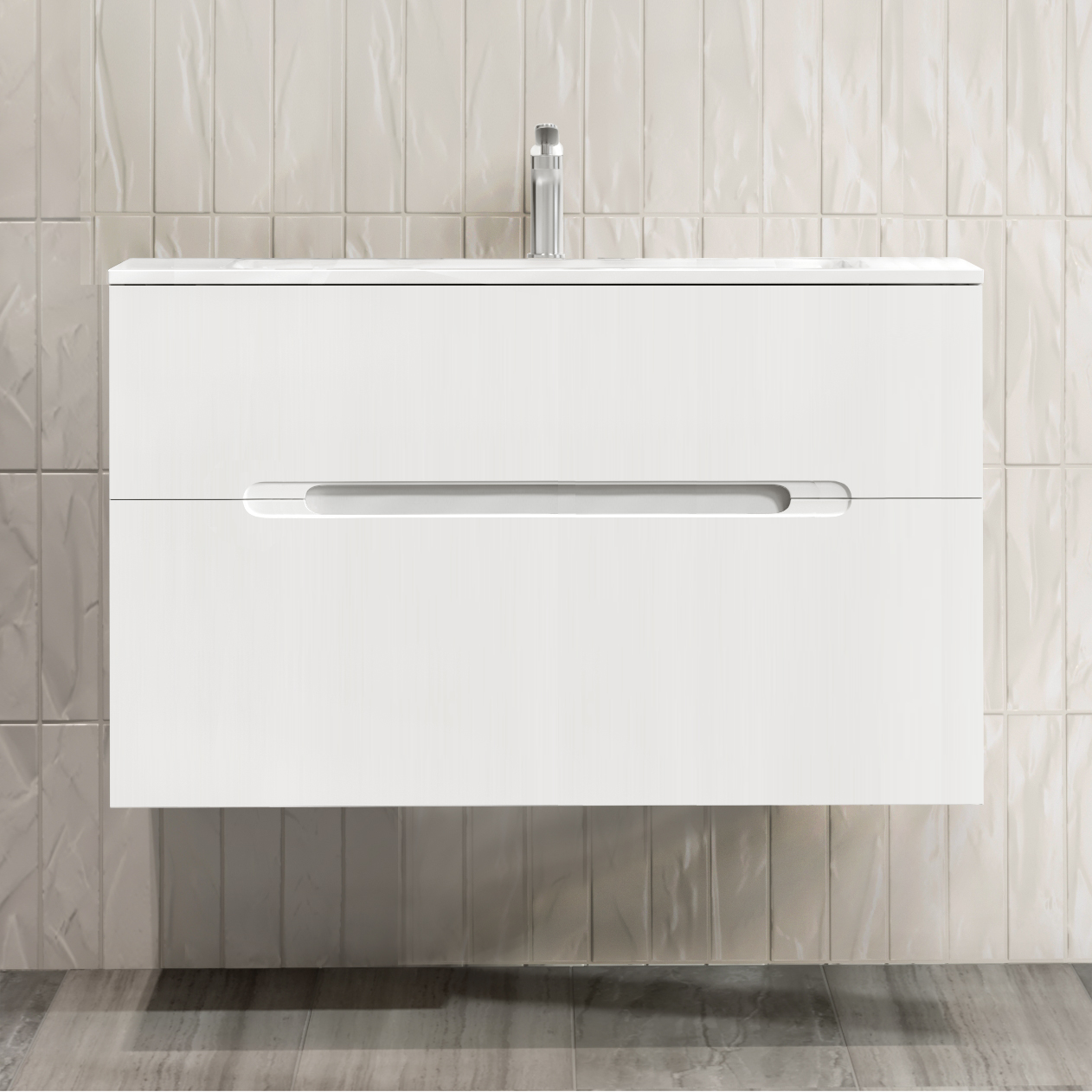 RAVAL Тумба Modul 100 подвесная Артикул: Mоl.01.97/P/W