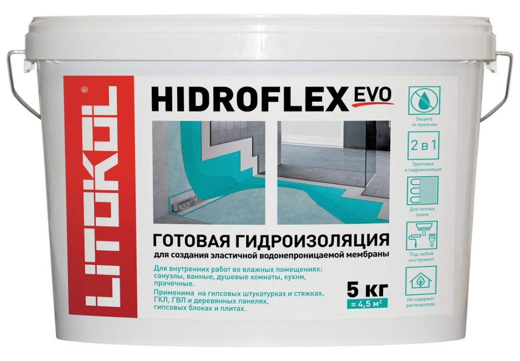 Гидроизоляция готовая HIDROFLEX 5 кг 