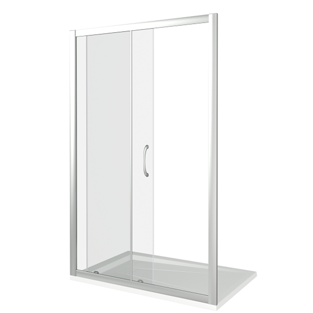 Душевая дверь BAS LATTE WTW-120-C-WE 1200х1850 Белый электрофорез Прозрачное 5 мм ЛА00009