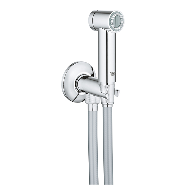 GROHE. Гигиенический душ Sena с вентилем, душевой шланг Silverflex 1250 мм, 26332000