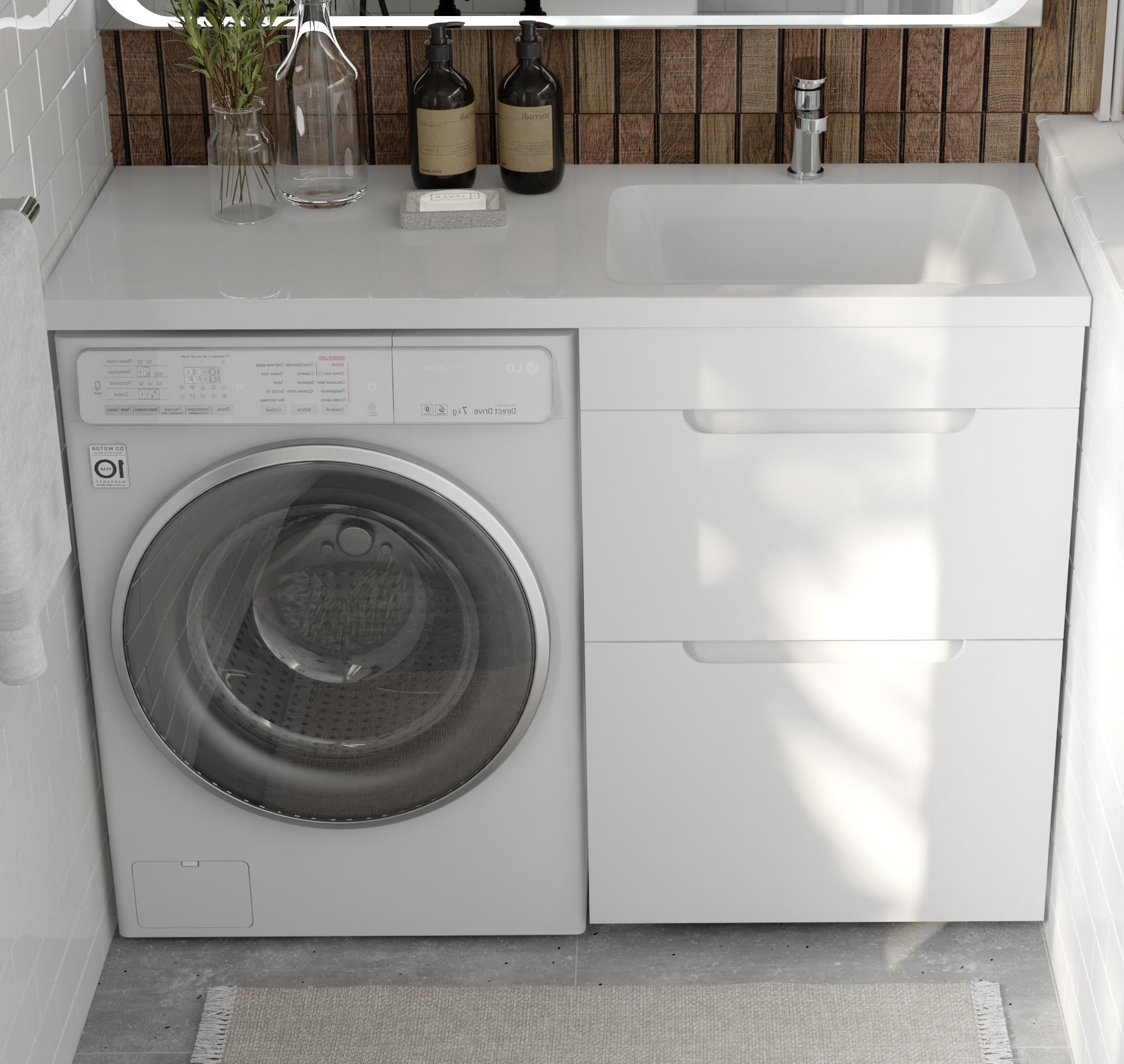 RAVAL Тумба под стиральную машину Forte 120, напольная правая