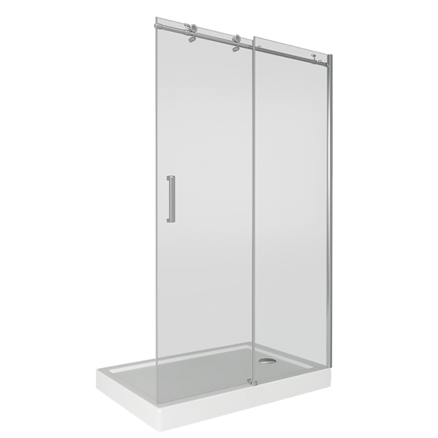 Душевая дверь BAS PUERTA WTW-110-C-CH 1100х1950 Хром Прозрачное 8 мм ПУ00008