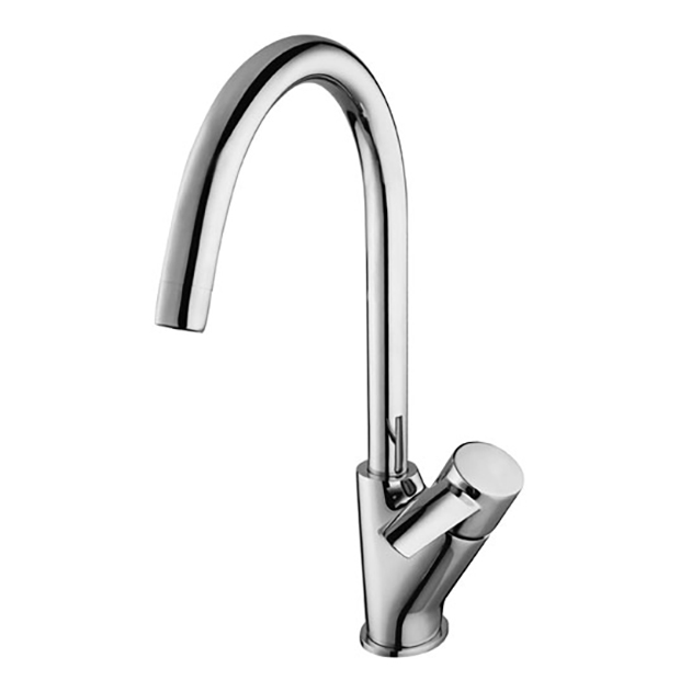 Смеситель Atlantiss LM3205C для кухни с высоким поворотным изливом, хром