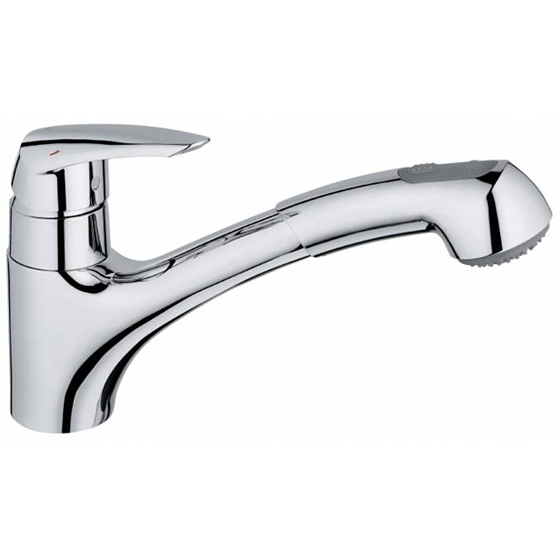 GROHE. Смеситель для мойки Eurodisc Cosmopolitan с выдвижной лейкой, 32257002