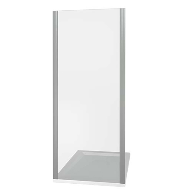 Боковая панель BAS LATTE SP-90-G-WE 900х1850 Белый электрофорез Грейп матовое 5 мм ЛА00026