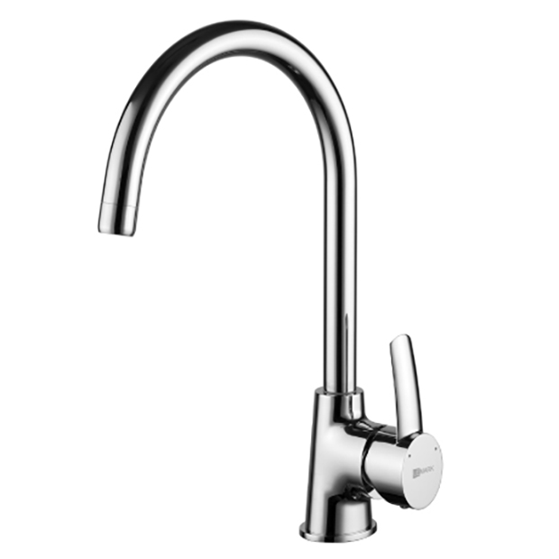 Смеситель Atlantiss LM3255C для кухни с высоким поворотным изливом, хром