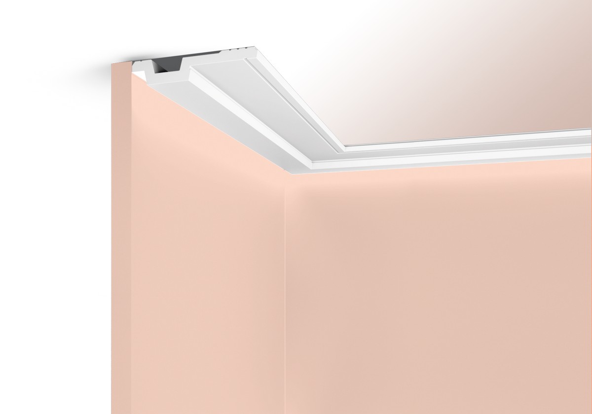 Карниз A115V1 HI WOOD 115мм х 22мм х 2,0м. (12 шт.)