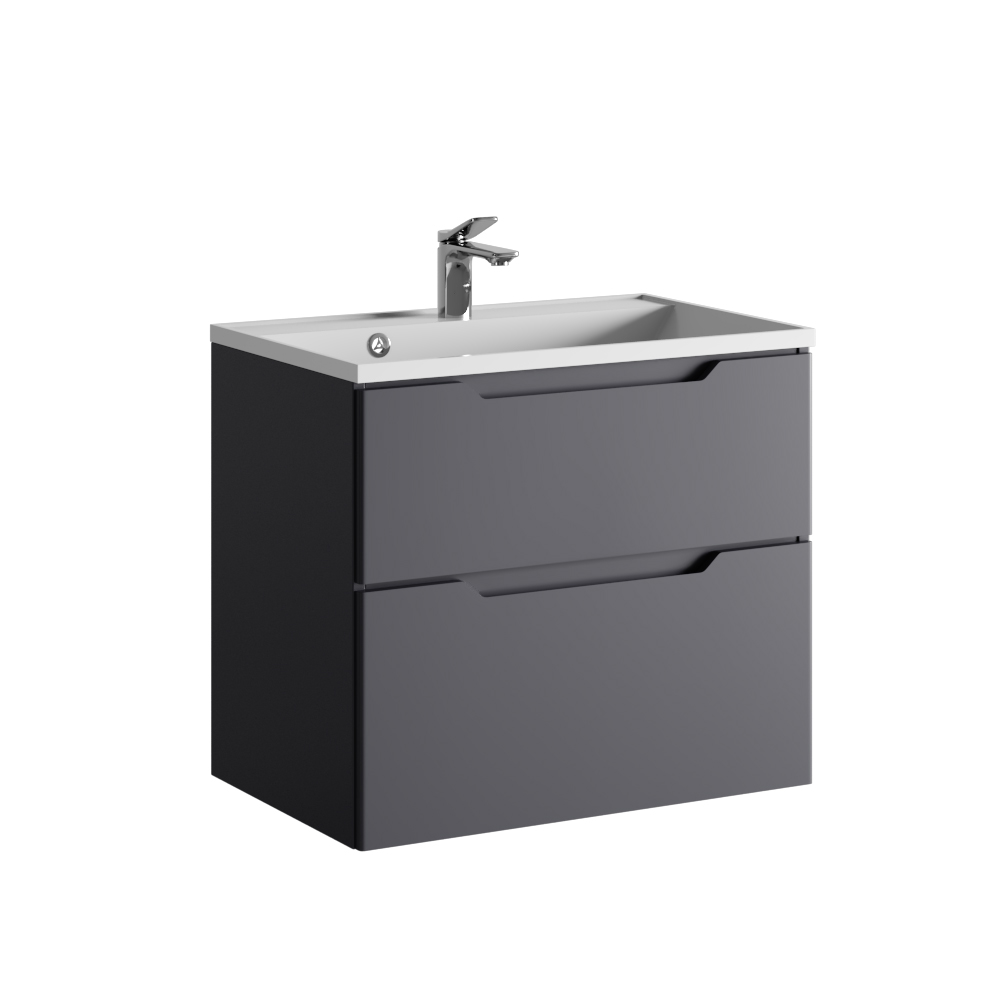 RAVAL Тумба Wector 70 подвесная Антрацит для раковины Classica Wct.01.70/P/A/MD