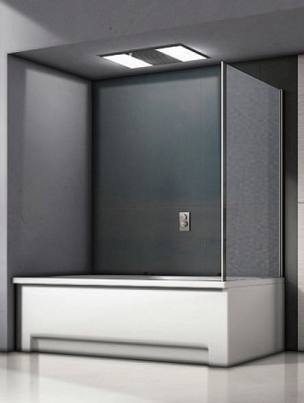 Боковая панель BAS SCREEN SP-70-G-CH 700х1400 Хром Грейп матовое 4 мм ПД00112