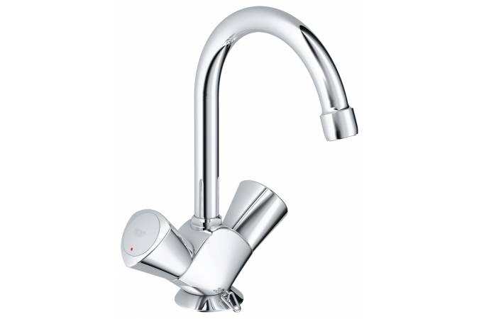 GROHE. Смеситель для раковины Costa S, высокий излив, цепочка, 21338001