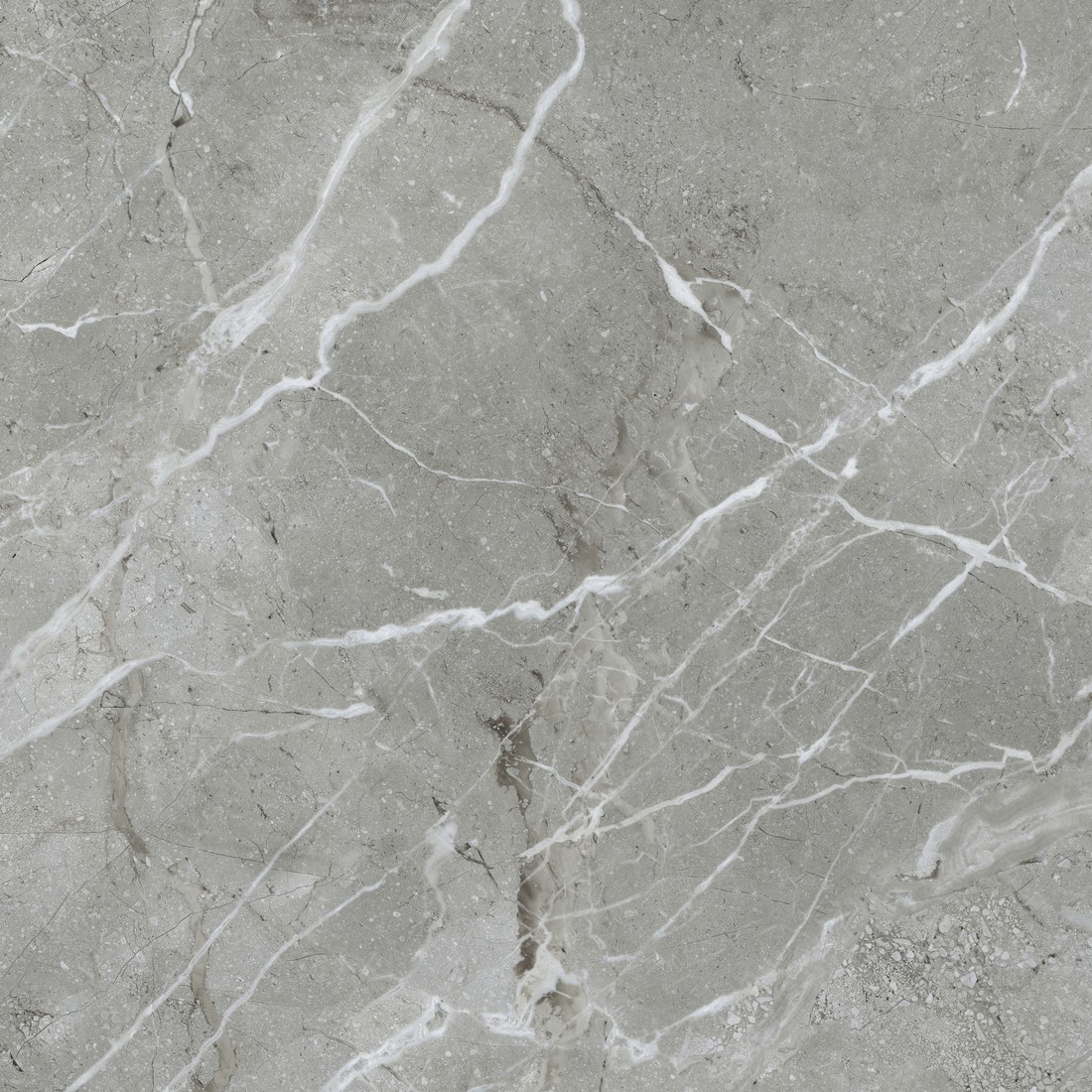 Керамогранит Vitra SilkMarble Бреча Серый Матовый 600х600 (1,8*57,6)