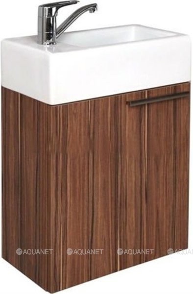 АКВАТОН. Тумба  подвесная "Эклипс" эбони темный