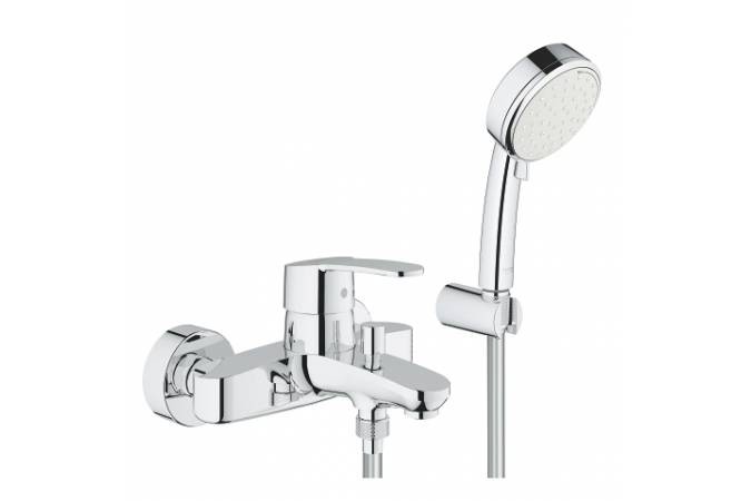 GROHE. Смеситель для ванны Eurostyle Cosmopolitan с ручным душем New Tempesta Cosmo II, хр 3359220А