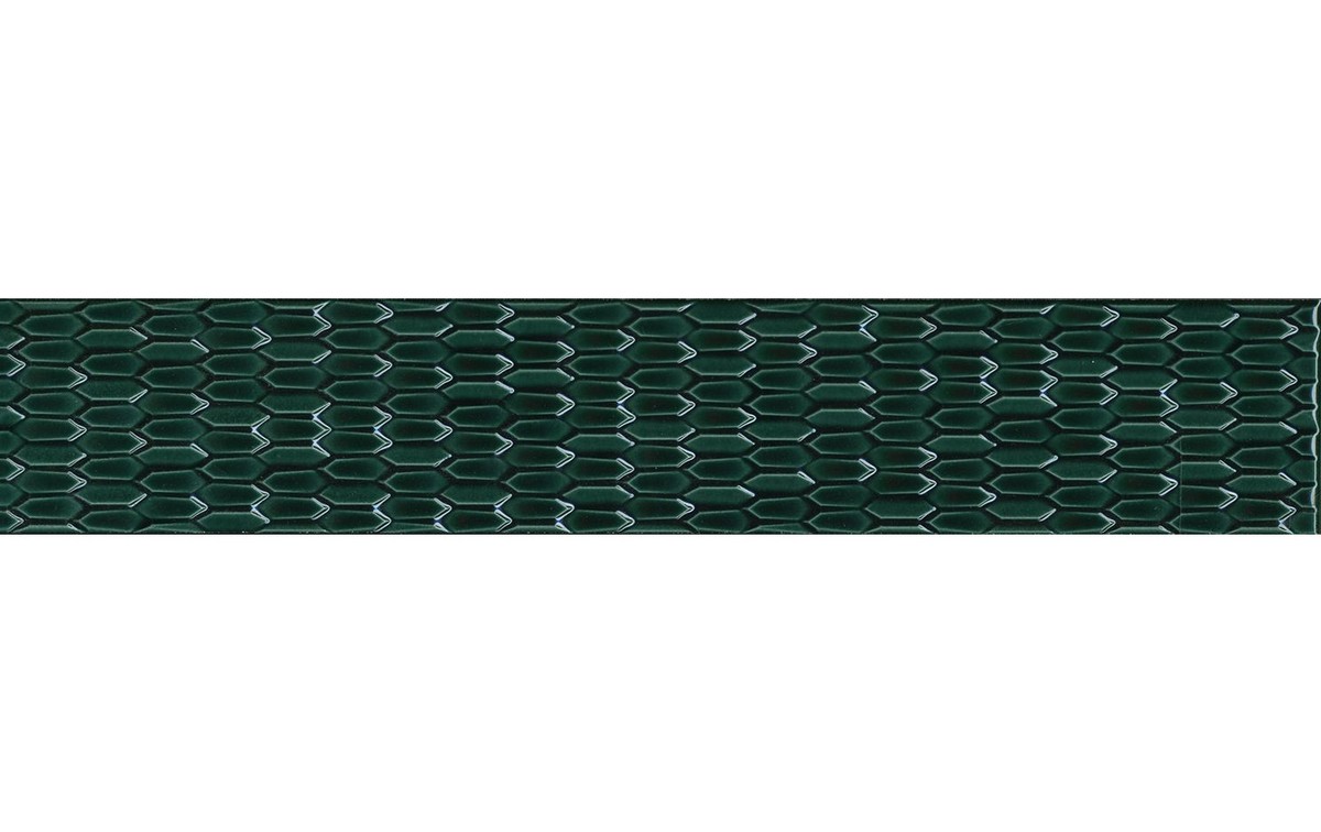 Бордюр Левада зеленый глянцевая LSB001 70х400 (26)
